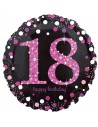18. Geburtstagsballon rosa