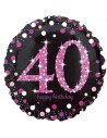 rosa Ballon zum 40. Geburtstag