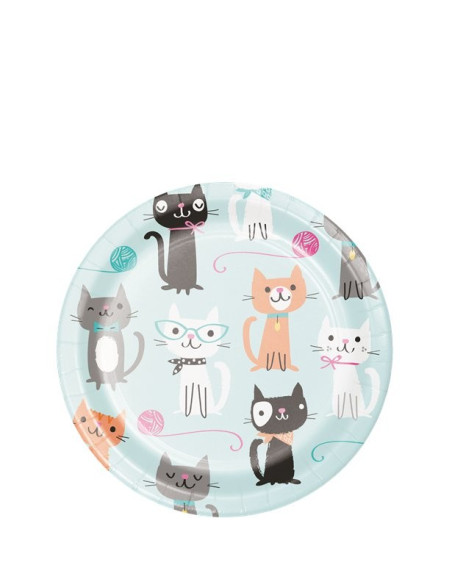 Dessertteller Katzen Geburtstag Mottoparty Dessertteller Katzen Geburtstag Mottoparty