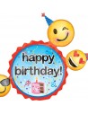 Alles Gute zum Geburtstag-Ballon-Emojis und Smiley