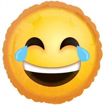 ballon aluminium emoji mourir de rire anniversaire émoticônes