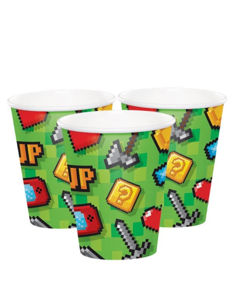 Bicchieri di compleanno videogiochi - Decorazione di festa per ragazzi - Bellefete.ch - Svizzera Bicchieri di compleanno videogiochi - Decorazione di festa per ragazzi - Bellefete.ch - Svizzera