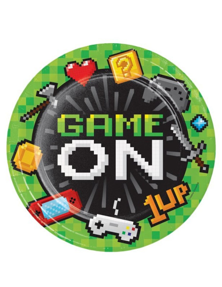 Geburtstagsfeierteller Videospiele - Partydekoration für Kinder - Bellefete.ch - Schweiz