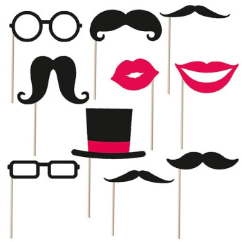Accessoires Photo Moustache - Accessoires de fête - Bellefete.ch - Suisse 2