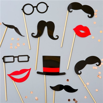 Accessori Foto Baffi - Accessori per feste - Bellefete.ch - Svizzera