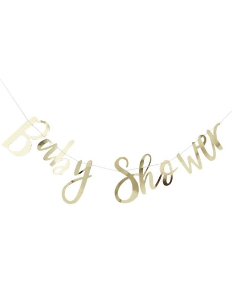 Ghirlanda dorata per baby shower
