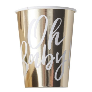 Gobelets de fête "Oh Baby" - Déco de table baby shower 2
