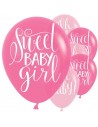 BALLONS LATEX BABY FILLE THÈME FLORAL