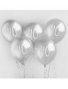 Silberfarbene Luftballons zum 40. Geburtstag in der Schweiz