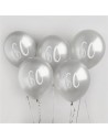 Silberne Luftballons zum 60-jährigen Jubiläum in der Schweiz