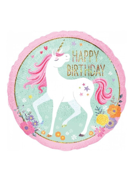 PALLONE UNICORNO COMPLEANNO IN SVIZZERA - Bellefete.ch - Svizzera - Decorazioni di compleanno Unicorno