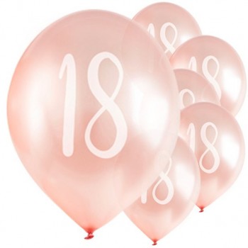 18 Nombre Ballon 18ème Anniversaire Décorations Rose Or Ballons