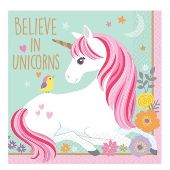 Tovaglioli per bevande di compleanno Unicorno - Bellefete.ch - Svizzera - Decorazione di festa Unicorno