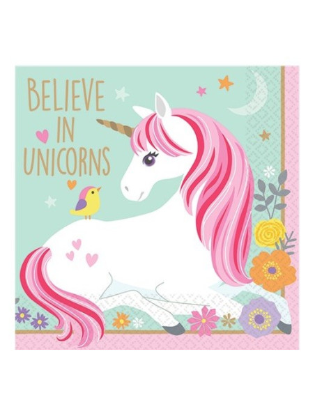 Tovaglioli per bevande di compleanno Unicorno - Bellefete.ch - Svizzera - Decorazione di festa Unicorno