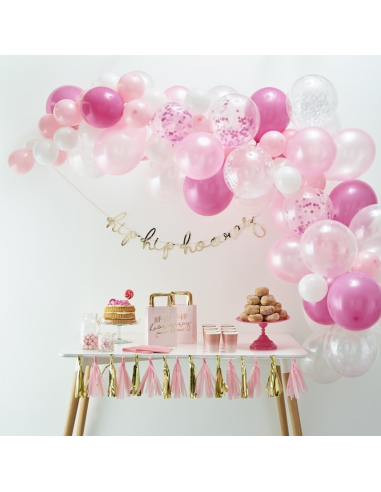 arc de ballons rose en suisse pas cher