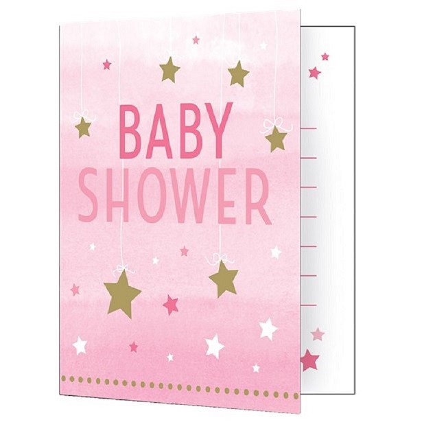 Inviti rosa per baby shower