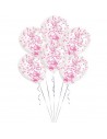 Rosa Konfetti-Luftballons, rosa Partydekoration