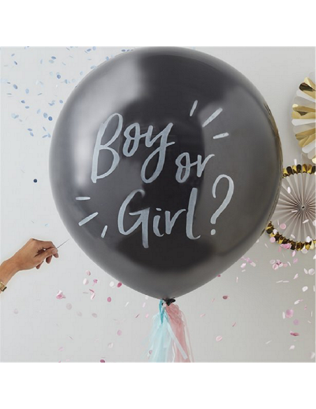 Palloncino di rivelazione Baby Shower GIRL OR BOY - Decorazione di festa - Bellefete.ch - Svizzera