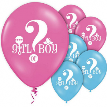 Überraschungsballons für die Babyparty