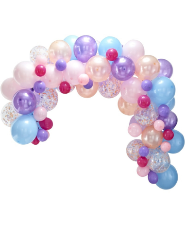 arco di palloncini pastello