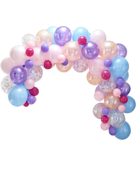 arco di palloncini pastello