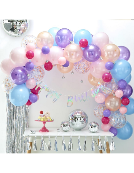 Ballonbogen-Kit Pastell - 80 Luftballons - Partydekoration - Bellefete.ch