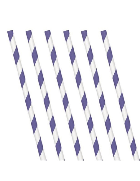 cannucce a strisce viola