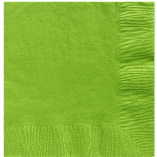 serviettes vert lime