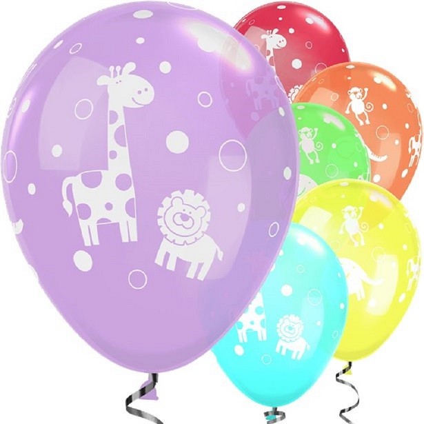 Geburtstags-Dschungeltier-Luftballons