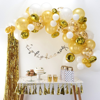 Kit arco di palloncini Dorato - 70 palloncini - Decorazione di festa - Bellefete.ch 2