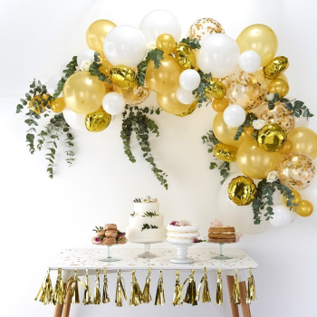 Kit arco di palloncini Dorato - 70 palloncini - Decorazione di festa - Bellefete.ch