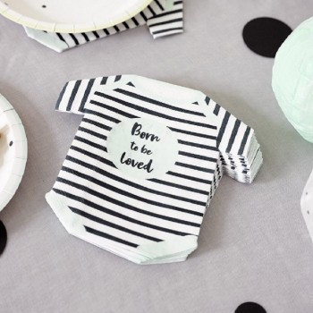 „Born to be LOVED“ Babyparty-Bodyservietten