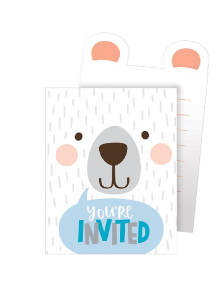 Invitations de fête enfants Ourson - Anniversaire enfants - Suisse