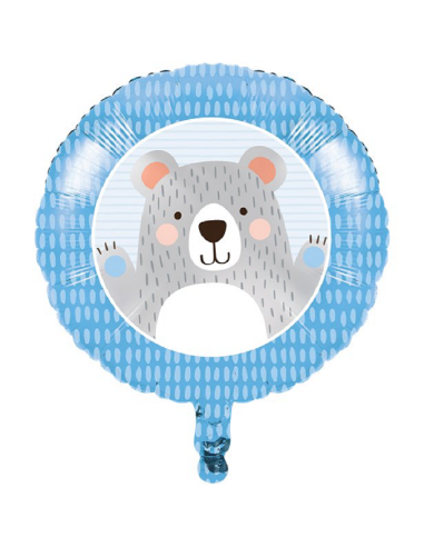 Ballon de fête Ourson en aluminium - Déco d'anniversaire enfant - Bellefete.ch - Suisse