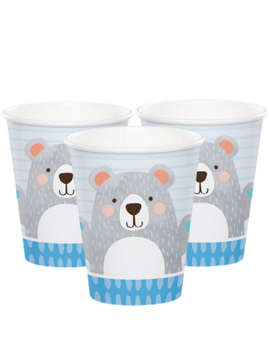 Gobelets de fête Ourson - Décorations d'anniversaire - Bellefete.ch - Suisse