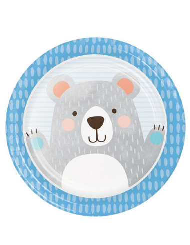 Assiettes de fête Ourson - Déco de fête enfants - Bellefete.ch - Suisse