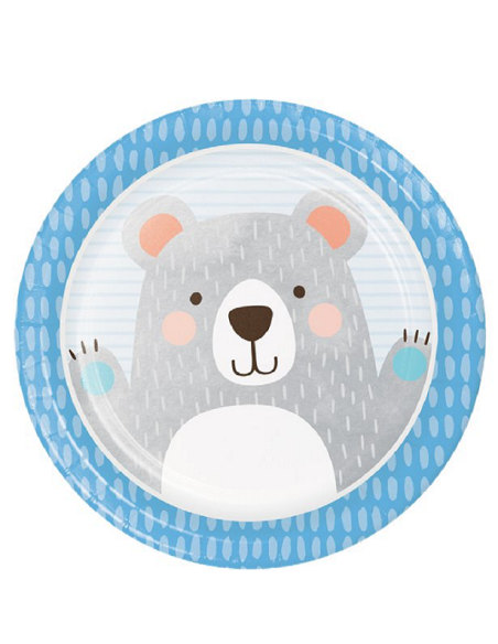 Assiettes de fête Ourson - Déco de fête enfants - Bellefete.ch - Suisse