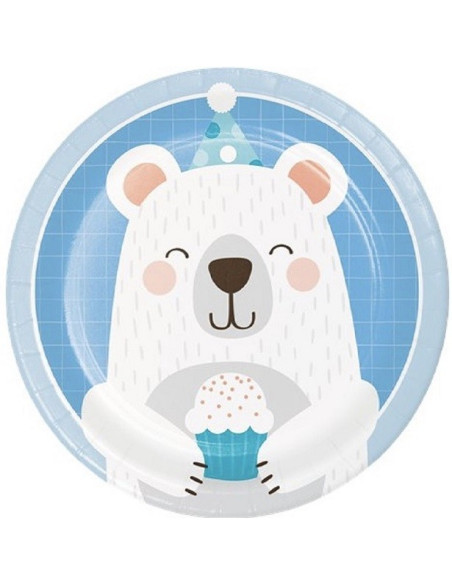 Dessertteller Teddybär - Partydekoration für Kinder - Bellefete.ch - Schweiz