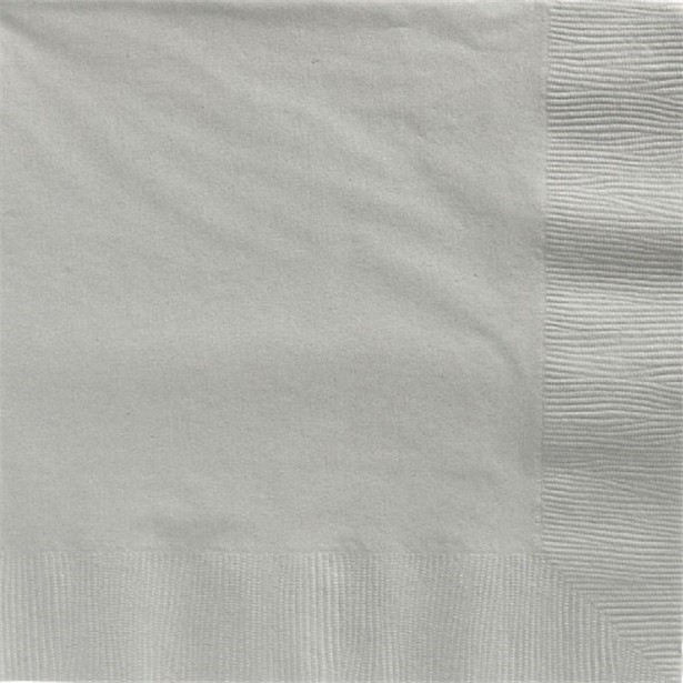 serviettes en papier argent 33 cm