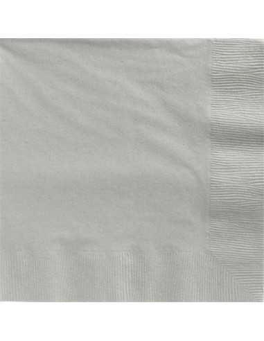 Serviettes gris - 20 pcs - Bellefete.ch - Suisse - Décorations de fête par couleur