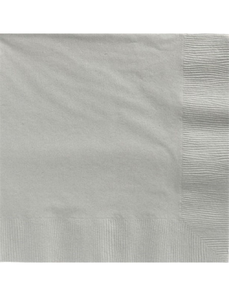 Serviettes gris - 20 pcs - Bellefete.ch - Suisse - Décorations de fête par couleur