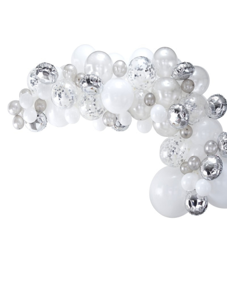 arco di palloncini d'argento in svizzera