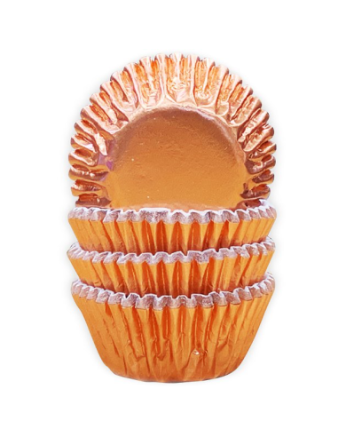 Roségoldene Cupcake-Formen – Kuchendekoration