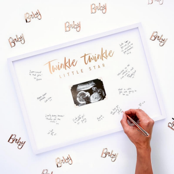 Livre d'or signature pour baby shower