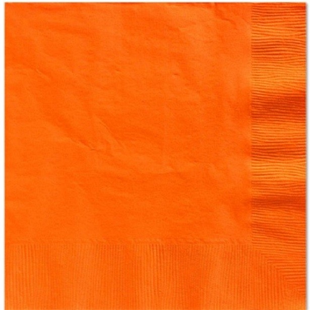 orangefarbene Servietten