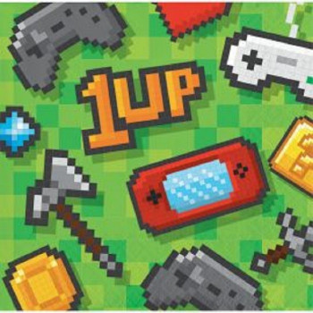 Tovaglioli per bevande di compleanno Videogiochi - Decorazione di festa - Bellefete.ch - Svizzera