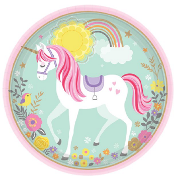 Assiettes d'anniversaire Licorne - Déco de fête - Bellefete.ch - Suisse
