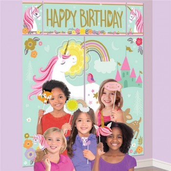 Oggetti di scena per foto di compleanno di unicorno