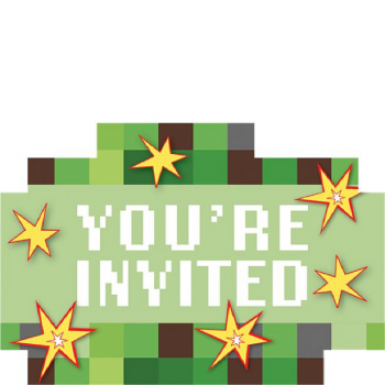 Invitations Anniversaire Minecraft