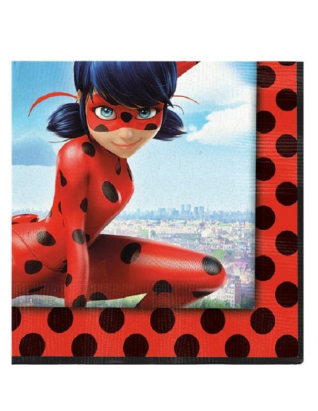 Tovaglioli di compleanno Ladybug Miraculous - Decorazioni per feste - Bellefete.ch - Svizzera